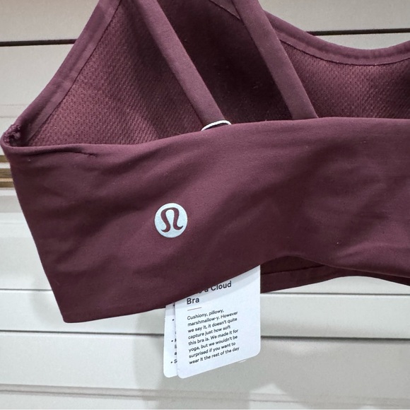 NWT Lululemon like a cloud bra size 4 - Red Maroon - Picture 4 of 6